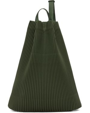 Homme Plissé Issey Miyake Drawstring Pleats Bag - Green