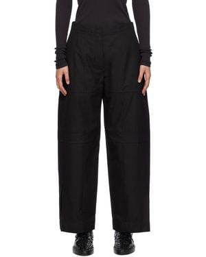 Jil Sander ブラック 撥水 トラウザーズ