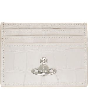 Vivienne Westwood Off- Flat Card Holder - White
