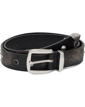OPEN YY Yy Stud Western Belt - Black
