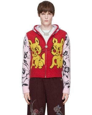 Chopova Lowena Squizzle Bun Bun Hoodie - Red