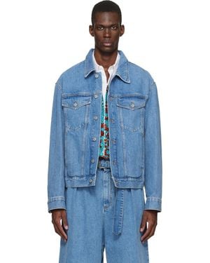 Dries Van Noten Flap Pocket Denim Jacket - Blue