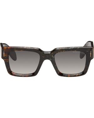 Cutler and Gross ブラウン&ブラック The Great Frogエディション Titan スクエアサングラス