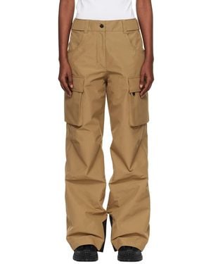 Moncler Tan Padded Gore-Tex Ski Trousers - Natural