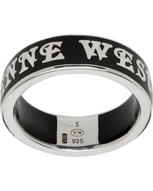 Vivienne Westwood Conduit Street Ring - Black