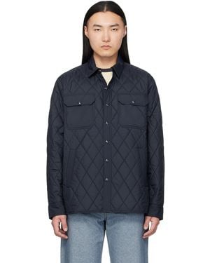 RRL Quilted Overshirt - Blue