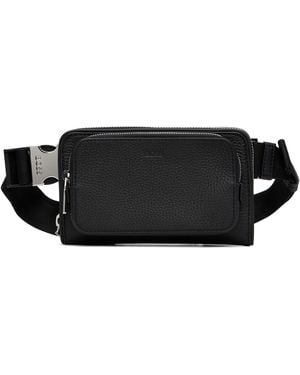 BOSS Sac-Ceinture Noir En Cuir Italien