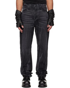 ALEXANDER DIGENOVA Classic Straight Leg Jeans - Black