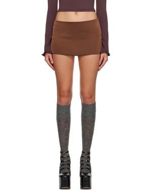 GUIZIO Zip Miniskirt - Black