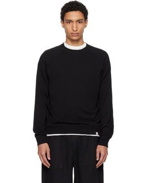 Merz B. Schwanen Relaxed Lightweight Raglan Sweatshirt - Black