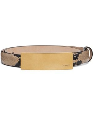 KHAITE Taupe Berlin Belt - Natural