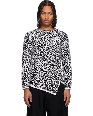 COMME DES GARÇON BLACK Leopard Jumper - Black