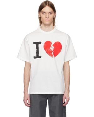 Magliano ホワイト 'I Suffer' 半袖Tシャツ