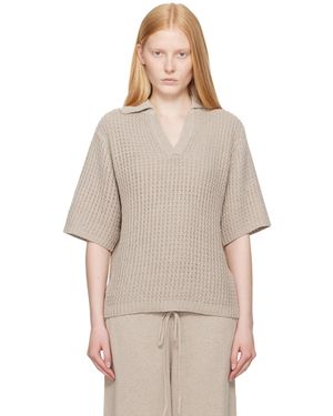 Lauren Manoogian Taupe Rack Polo - Natural