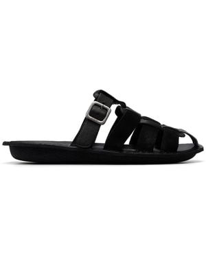 Comme des Garçons Vibae Edition Steer Smooth & Suede Sandals - Black