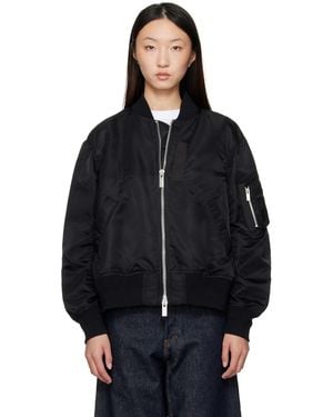 Sacai Nylon Twill Bomber Jacket - Black