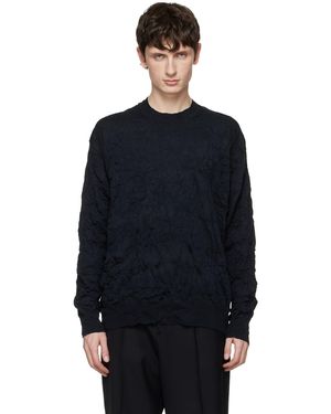 Comme des Garçons Wrinkle Process Jumper - Blue