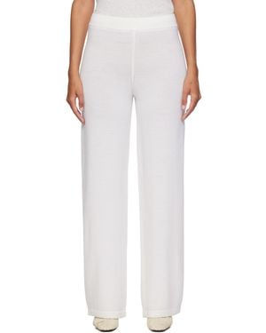 MM by Max Mara Epopea Lounge Trousers - White