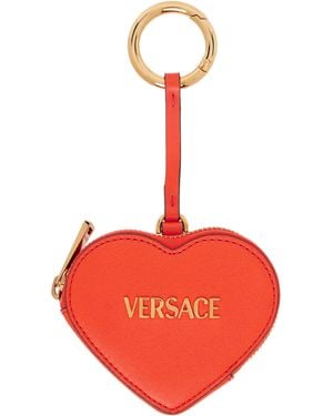 Versace Tag Coin Pouch - Red
