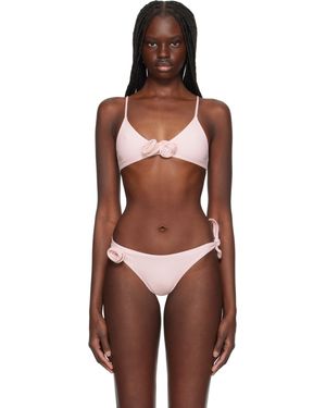 Coperni Flower Bikini Top - Pink