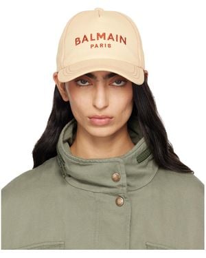Balmain Cotton Paris' Embroidery Cap - Green