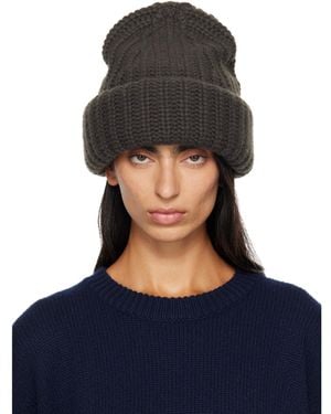 Lisa Yang Khaki Beatris Beanie - Blue