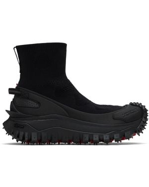 Moncler Trailgrip Knit High Top Trainers - Black