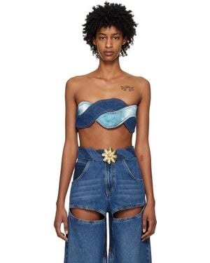 Area Blue Rope Denim Camisole