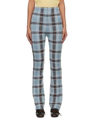 Acne Studios Fitted Wool Trousers - Blue