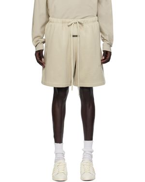 Fear Of God Short De Soccer Taupe En Molleton - Neutre