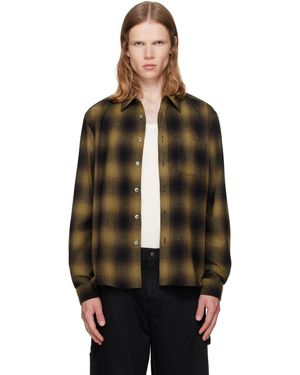 vowels Khaki River Shirt - Brown