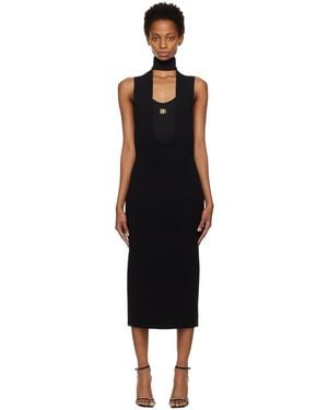 Dolce & Gabbana Cutout Midi Dress - Black