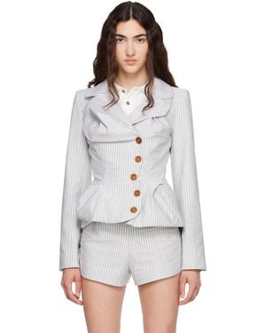 Vivienne Westwood Drunken Tailored Blazer - Grey