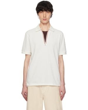 Moncler ホワイト Archivio Ss ポロシャツ - マルチカラー