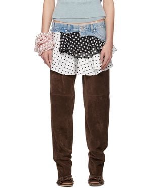ALL-IN Polka Dot Triple Miniskirt - Black