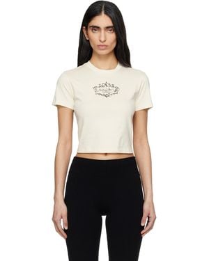Amiri Off- 'Chateau' Crest Baby T-Shirt - Black