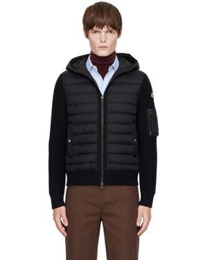 Moncler Padded Zip-Up Down Jacket - Black