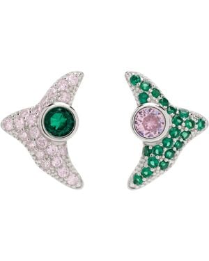 Collina Strada Trigon Stud Earrings - Green