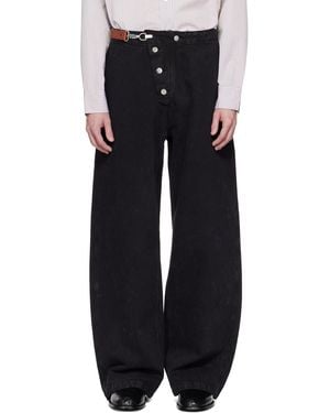 Hope Loose Fireman Denim Trousers - Black