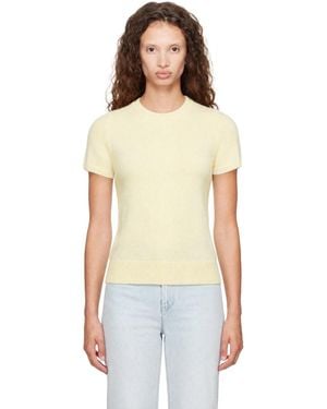 DUNST Half Sleeve Knit Top - White