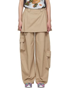 【関税込み】Collina Strada イエロー Lawn カーゴパンツ Lawn Cargo Pants (XX6408-YELLOW-BOXER-PLAID)