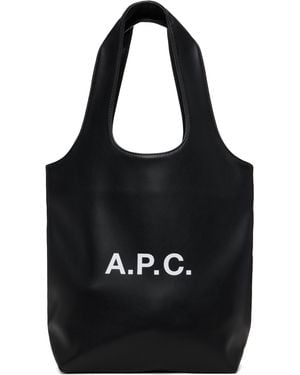 A.P.C. ブラック スモール Ninon トートバッグ