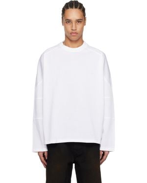 WOOYOUNGMI ホワイト Shoulder Cut 長袖Tシャツ