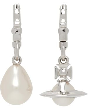 Vivienne Westwood Claude Small Earrings - White