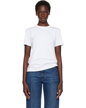 Lanvin Cotton Ribbon Detail T-Shirt - White