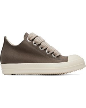 Rick Owens Tower Jumbolace Low Sneaks Trainers - Grey