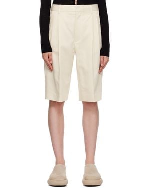 Filippa K Off-white Relaxed Shorts - Natural