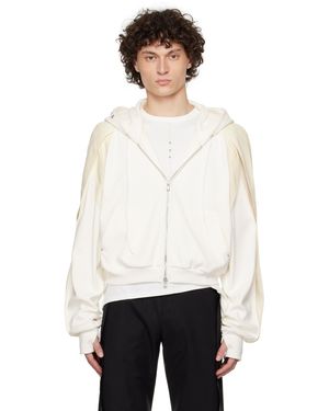 CARNET ARCHIVE Horseshoe Crab Zip-Up Hoodie - White