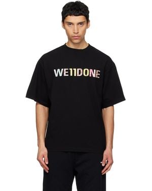 we11done Patchwork T-Shirt - Black