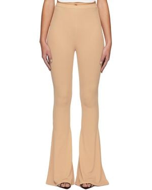 Magda Butrym Flared Trousers - Natural